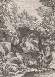 Maria Magdalena berouwvol in de wildernis.