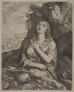 Berouwvolle St. Maria Magdalena door Cornelis Cort