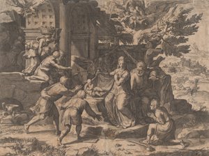 De aanbidding van de herders, 1569