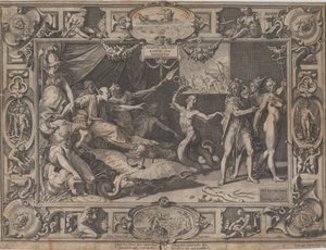 De laster van Apelles door Cornelis Cort