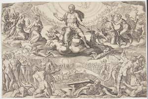 Het Laatste Oordeel door Cornelis Cort