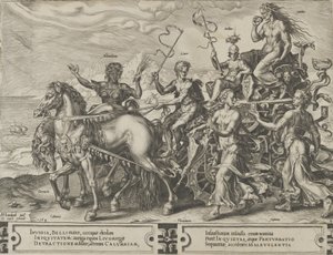 De triomf van afgunst, uit De cyclus van de wisselvalligheden van menselijke zaken, plaat 4