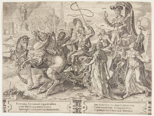 De triomf van trots door Cornelis Cort
