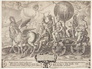 De triomf van de wereld door Cornelis Cort