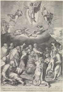 Transfiguratie op de berg Tabor door Cornelis Cort