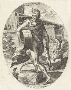 Triptolemos door Cornelis Cort