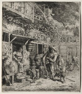 De dansende hond door Cornelis Dusart