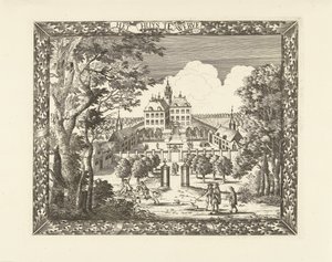 Gezicht op Huis te Werve te Voorburg