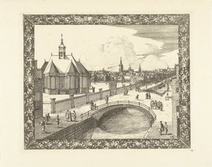 Gezicht op de Nieuwe Kerk te Den Haag