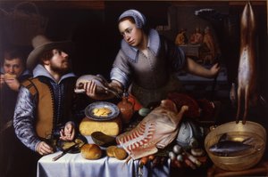 Het avondmaal in Emmaüs door Cornelis Engelsz