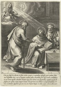 Thomas door Petrus en Paulus onderwezen door Cornelis Galle (I)