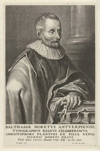 Portret van Balthasar Moretus door Cornelis Galle (II)