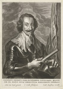 Portret van Gottfried Heinrich, graaf van Pappenheim door Cornelis Galle (II)