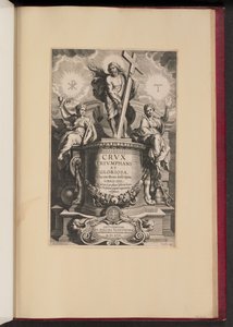 Titelpagina voor Giacomo Bosio, Crux Triumphans et Gloriosa door Cornelis Galle I after Sir Peter Paul Rubens