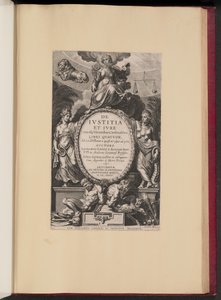 Titelpagina voor Leonard Lessius, De Ivstitia et Ivre door Cornelis Galle I after Sir Peter Paul Rubens
