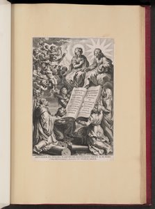 Titelpagina voor Ludovicus Blosius, Opera door Cornelis Galle I after Sir Peter Paul Rubens