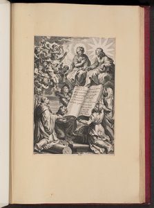 Titelpagina voor Ludovicus Blosius, Opera door Cornelis Galle I after Sir Peter Paul Rubens