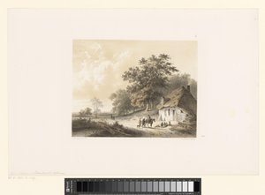 Landschap met woning