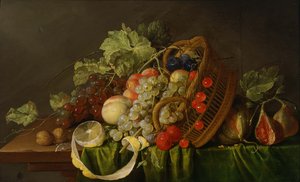 Stilleven met een mand fruit, ca. 1654