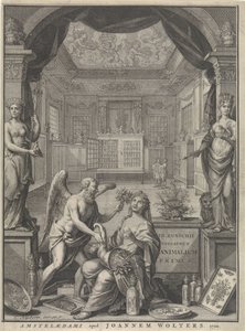 Allegorie van de natuur door Cornelis Huyberts