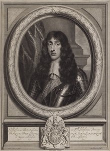 Henry Stuart, Hertog van Gloucester, jongste zoon van koning Charles I (gravure) door Cornelis II Van Dalen