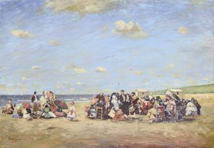 Op het strand