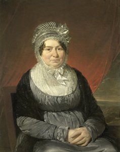 Mevrouw Brak-Haskenhoff door Cornelis Kruseman (signed by artist)