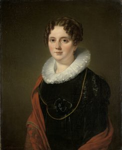 Marie Allebé-Herckenrath, grootmoeder van de schilder August Allebé door Cornelis Kruseman