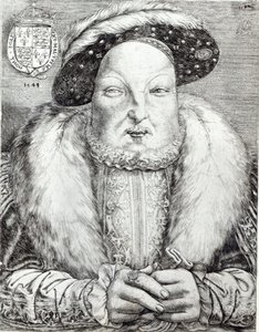 Portret van Hendrik VIII, 1548 door Cornelis Massys