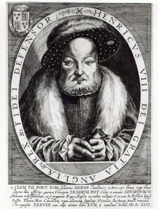 Portret van Hendrik VIII, gegraveerd door Peter Isselburg, 1646 door Cornelis Massys