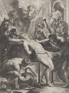 Het martelaarschap van St. Laurentius, ca. 1640-70 door Cornelis Meyssens.