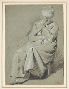 Zittende vrouw door Cornelis Pietersz Bega