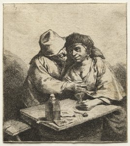 Het verliefde paar, midden 1600s door Cornelis Pietersz Bega