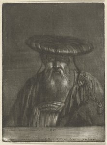 Oosterse man door Cornelis Ploos van Amstel (signed by artist)