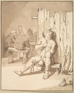 Dronken Boer in een Herberg door Cornelis Ploos van Amstel