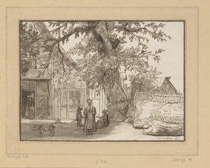Herberg te Anrath door Cornelis Ploos van Amstel