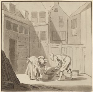 Varkensslachters door Cornelis Ploos van Amstel
