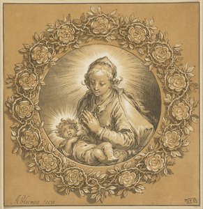 Maria met Christuskind door Cornelis Ploos van Amstel