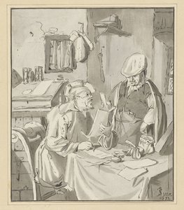 Schrijver van een brief door Cornelis Ploos van Amstel