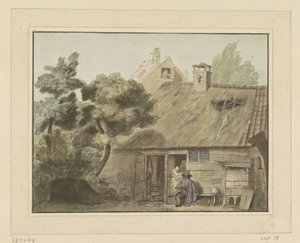 Tekenaar voor boerderij door Cornelis Ploos van Amstel