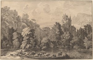 Vallei met een Oud Kasteel