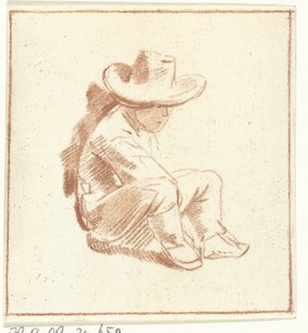 Zittende jongen
