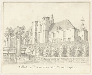 Het slot te Purmerend door Cornelis Pronk