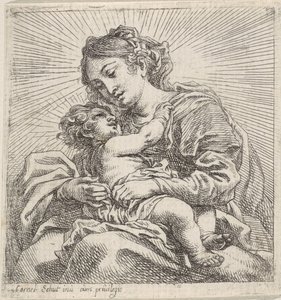 Madonna met kind door Cornelis Schut (I)