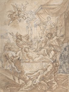 Het Martelaarschap van Sint Laurentius, begin 17e-midden 17e eeuw door Cornelis Schut I