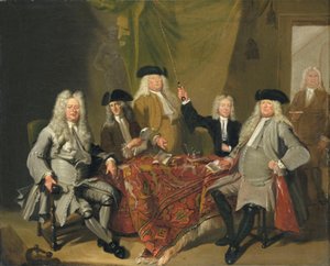 De inspecteurs van het Collegium Medicum door Cornelis Troost