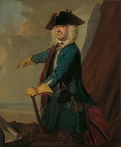 Gerrit Sichterman (1688-1730). Kwartiermeester-generaal van de cavalerie, kolonel van het Oranje-Groningen infanterieregiment, commandant van Grave door Cornelis Troost