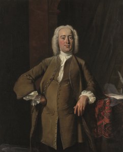 Portret van een heer traditioneel geïdentificeerd als Philips Zweerts (1704-1774) door Cornelis Troost