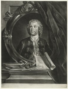 Portret van de Componist Pietro Antonio Locatelli 1695-1764 door Cornelis Troost