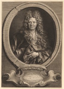 Joseph Roettiers door Cornelis Vermeulen after Nicolas de Largillierre
